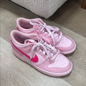 Nike Pink and White Sneakers